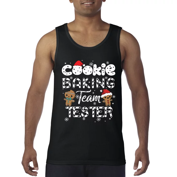 Cookie Baking Team Tester Gingerbread Christmas Tank Top