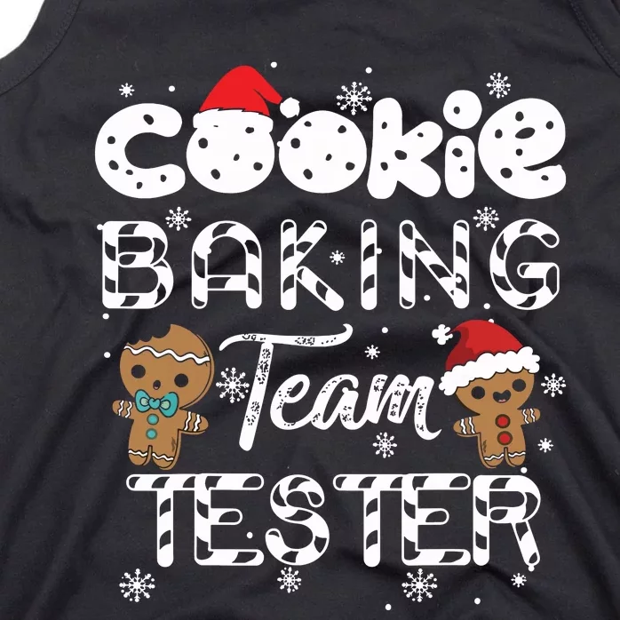 Cookie Baking Team Tester Gingerbread Christmas Tank Top