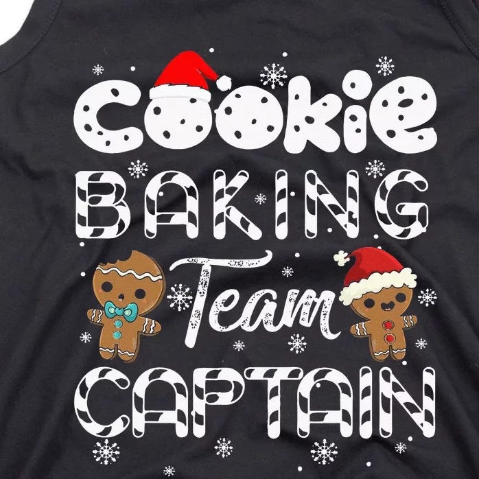 Cookie Baking Team Captain Gingerbread Christmas Tank Top