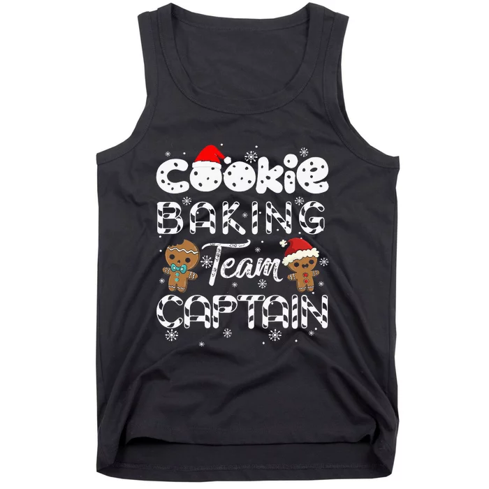 Cookie Baking Team Captain Gingerbread Christmas Tank Top