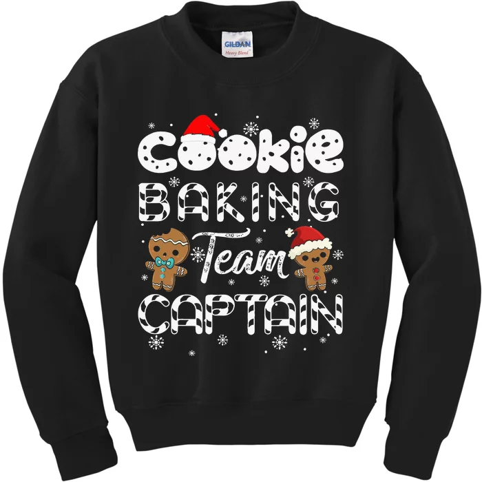 Cookie Baking Team Captain Gingerbread Christmas Kids Sweatshirt