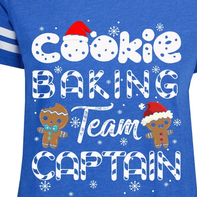 Cookie Baking Team Captain Gingerbread Christmas Enza Ladies Jersey Football T-Shirt