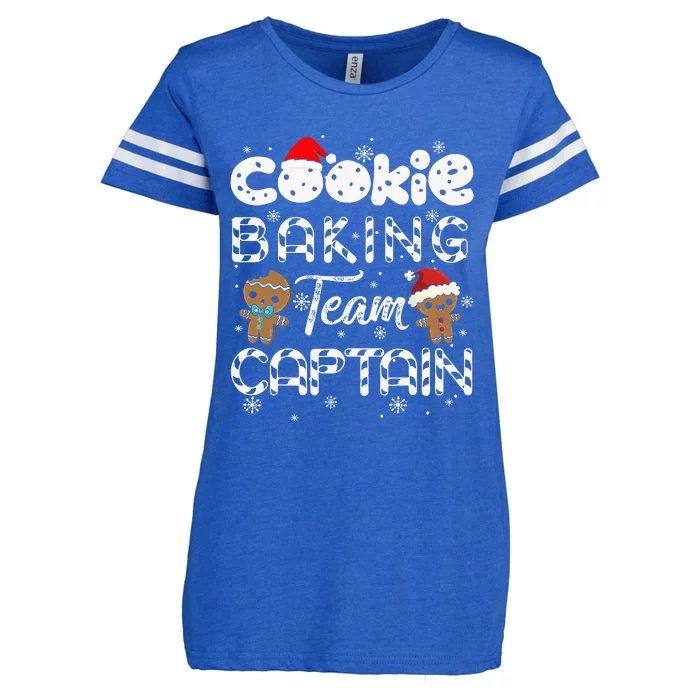 Cookie Baking Team Captain Gingerbread Christmas Enza Ladies Jersey Football T-Shirt