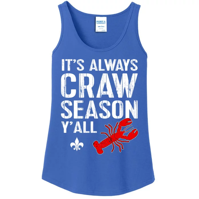 Crawfish Boil Tee Funny Love Craw Season Yall Crawfish Great Gift Ladies Essential Tank