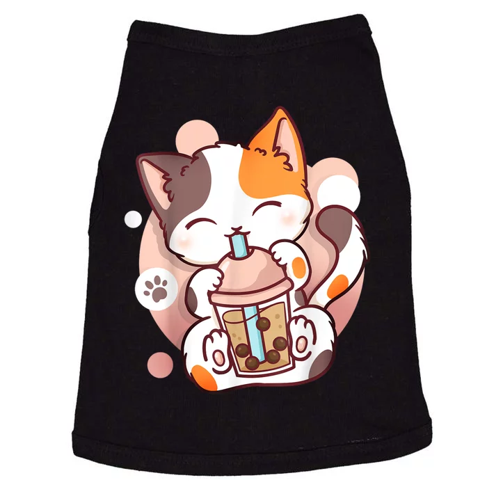 Cat Boba Tea Bubble Tea Anime Kawaii Neko Doggie Tank