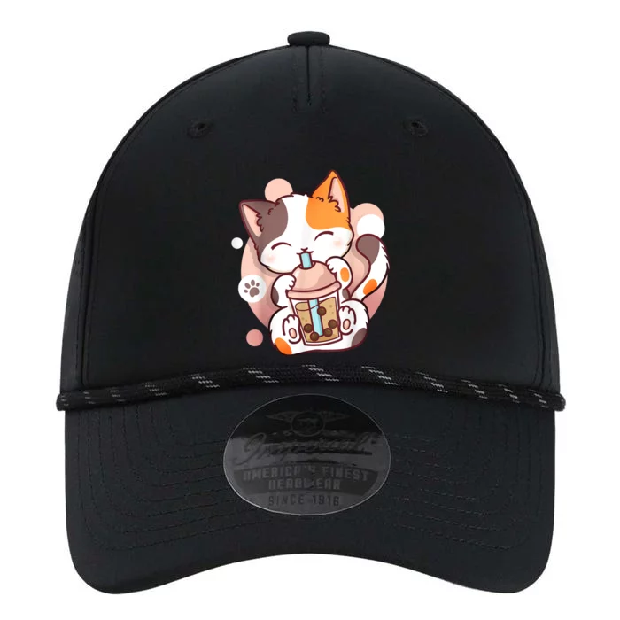 Cat Boba Tea Bubble Tea Anime Kawaii Neko Performance The Dyno Cap