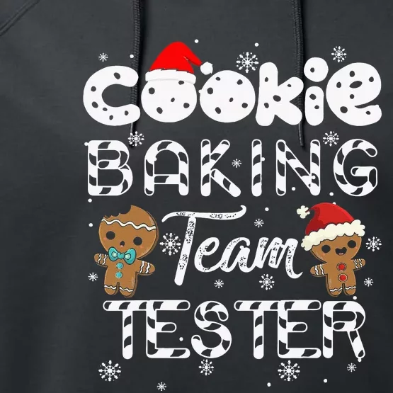 Cookie Baking Team Tester Gingerbread Christmas Performance Fleece Hoodie