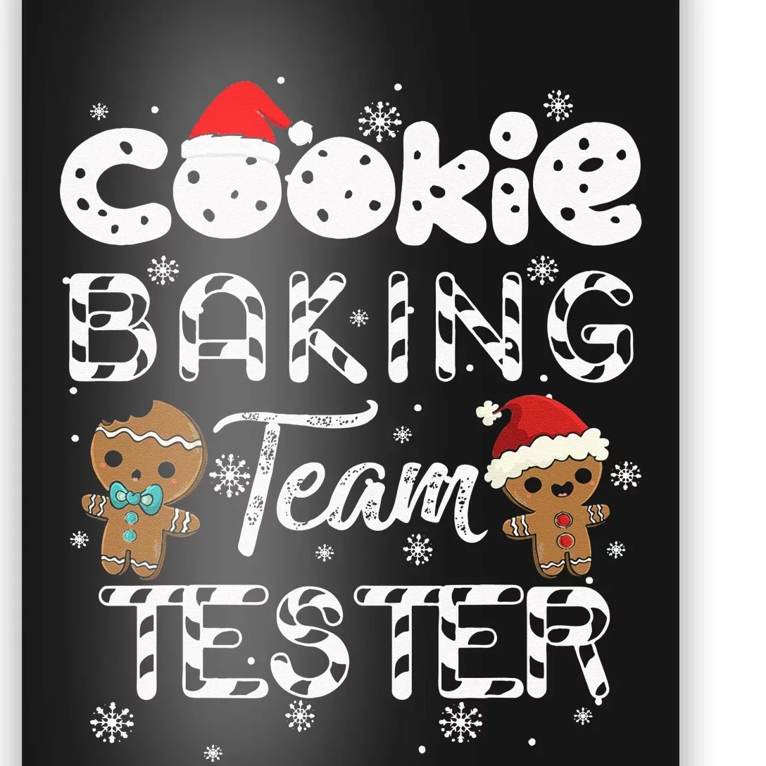 Cookie Baking Team Tester Gingerbread Christmas Poster