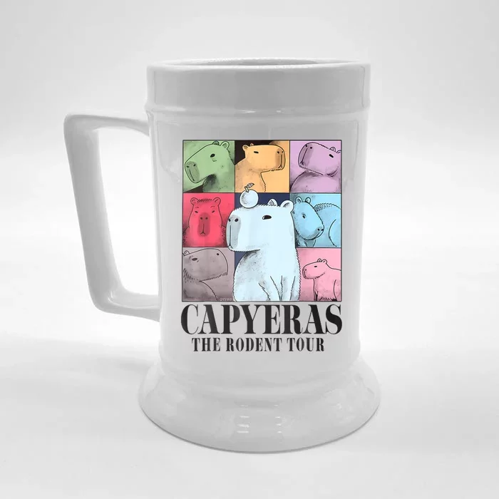 Capy Bara The Rodents Capy Meme Graphic Summer Front & Back Beer Stein