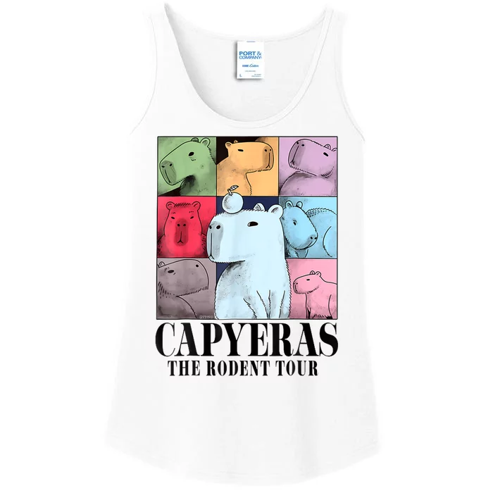 Capy Bara The Rodents Capy Meme Graphic Summer Ladies Essential Tank