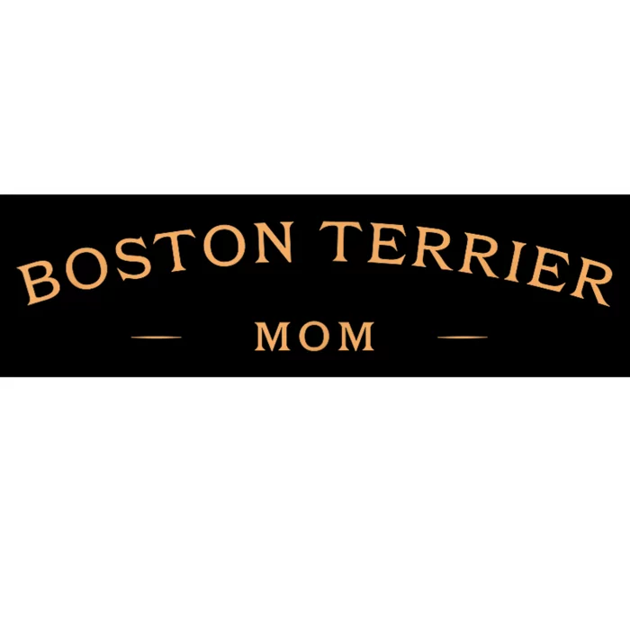 Classic Boston Terrier Mom Boston Terrier Dog Mom Bumper Sticker