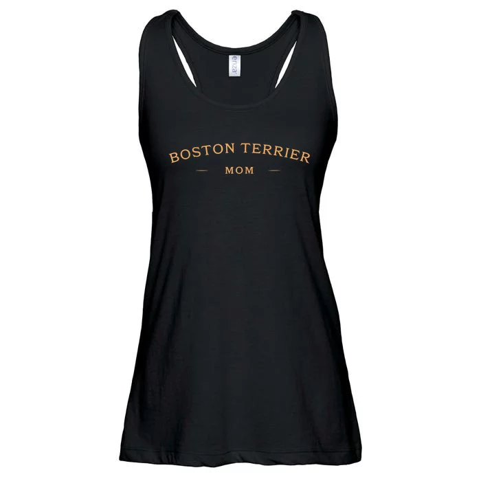 Classic Boston Terrier Mom Boston Terrier Dog Mom Ladies Essential Flowy Tank