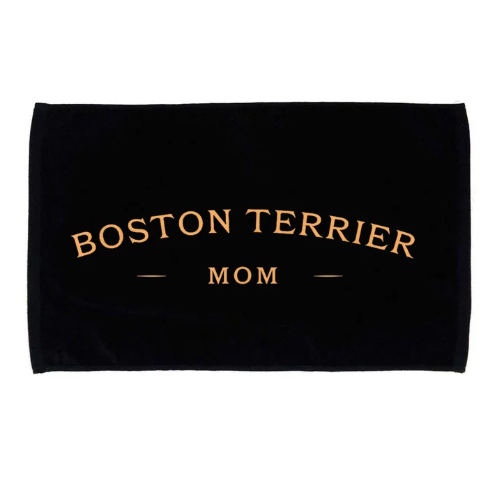 Classic Boston Terrier Mom Boston Terrier Dog Mom Microfiber Hand Towel