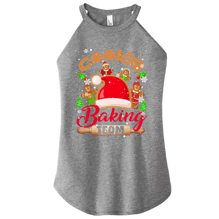 Cookie Baking Team Xmas Santa Gingerbread Cookies Baker Cute Gift Women’s Perfect Tri Rocker Tank