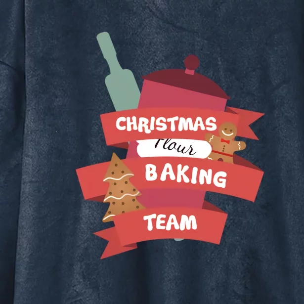 Christmas Baking Team Hooded Wearable Blanket