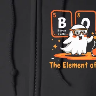 Chemistry Boo The Element Of Surprise Cute Chemist Halloween Full Zip Hoodie