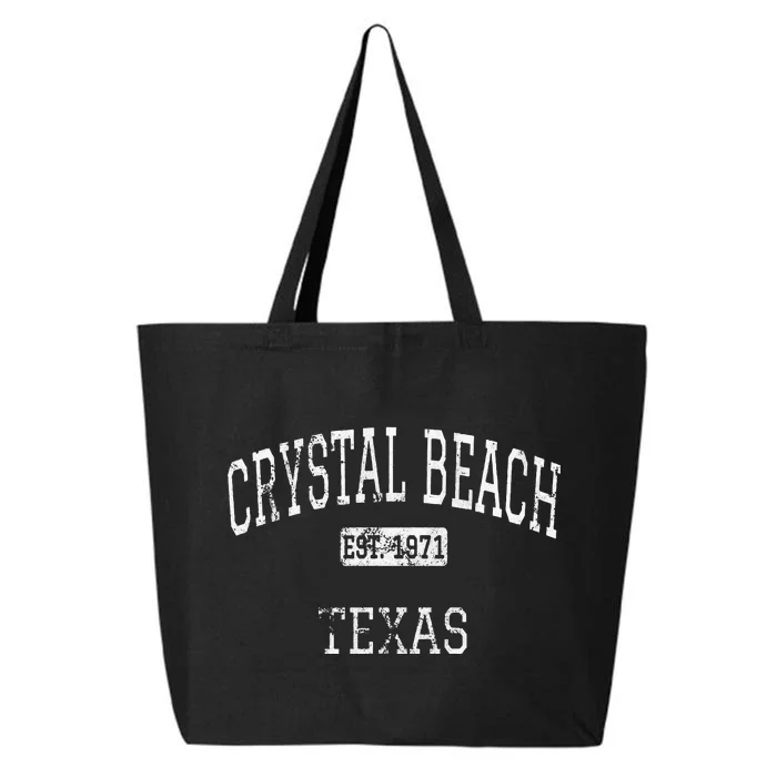 Crystal Beach Texas Tx Vintage 25L Jumbo Tote