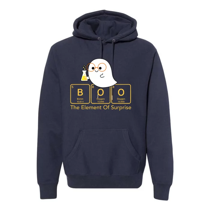 Chemistry Boo The Element Of Surprise Cute Chemist Halloween Premium Hoodie