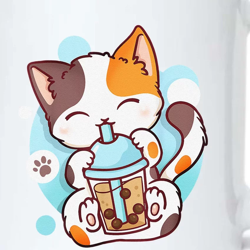 Cat Boba Tea Bubble Tea Anime Kawaii Neko Black Color Changing Mug