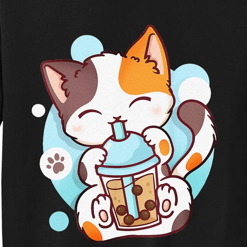 Cat Boba Tea Bubble Tea Anime Kawaii Neko Sweatshirt