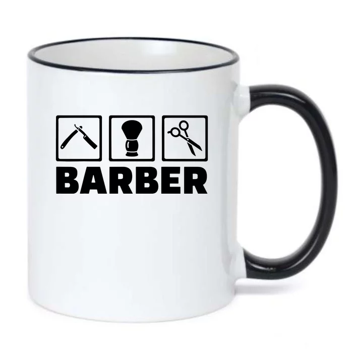 Cool Barber Tools Black Color Changing Mug