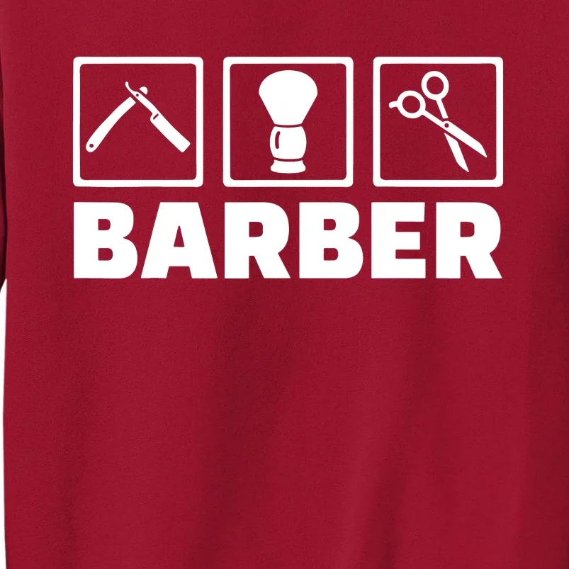 Cool Barber Tools Tall Sweatshirt