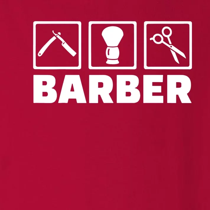 Cool Barber Tools Toddler Long Sleeve Shirt