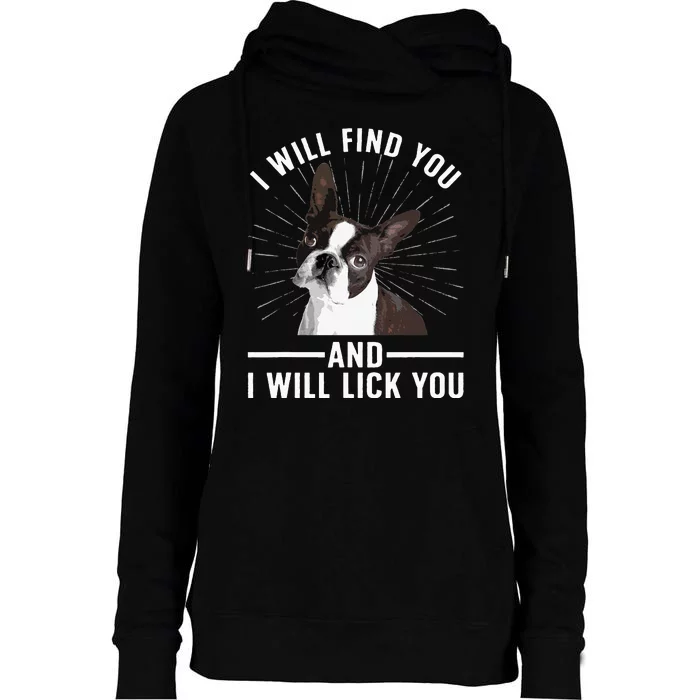 Cute Boston Terrier Art Boston Terrier Lover Womens Funnel Neck Pullover Hood