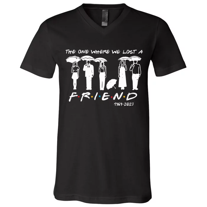 Chandler Bing The One Where We Lost A Friend Honoring V-Neck T-Shirt