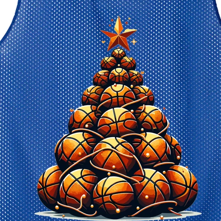 Christmas Basketball Tree Gift Mesh Reversible Basketball Jersey Tank