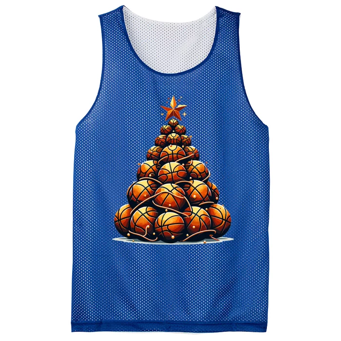 Christmas Basketball Tree Gift Mesh Reversible Basketball Jersey Tank