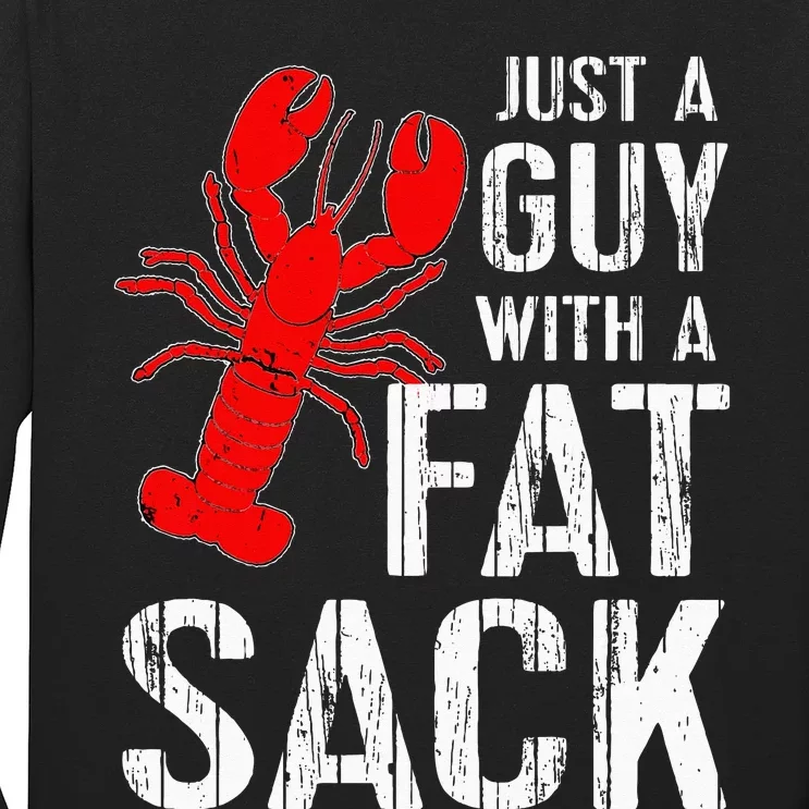 Crawfish Boil Tee Funny Just A Guy With A Fat Sack Crawfish Long Sleeve Shirt