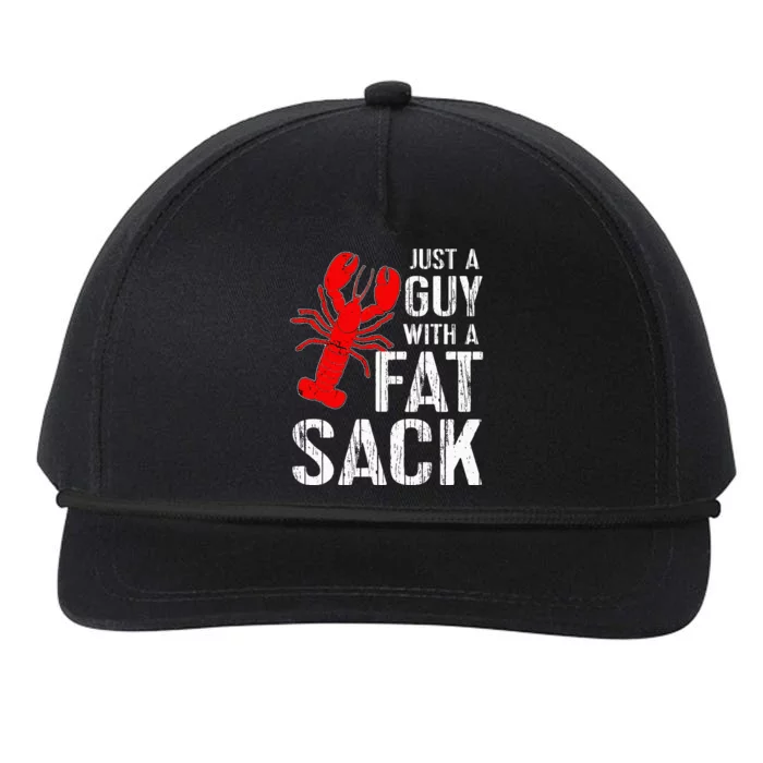 Crawfish Boil Tee Funny Just A Guy With A Fat Sack Crawfish Snapback Five-Panel Rope Hat