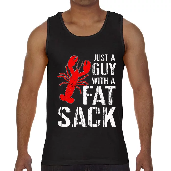 Crawfish Boil Tee Funny Just A Guy With A Fat Sack Crawfish Comfort Colors® Tank Top