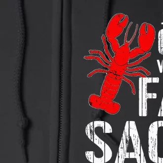 Crawfish Boil Tee Funny Just A Guy With A Fat Sack Crawfish Full Zip Hoodie