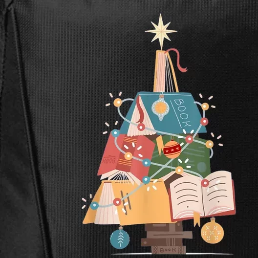 Christmas Book Tree Funny Gift Funny Gift City Backpack