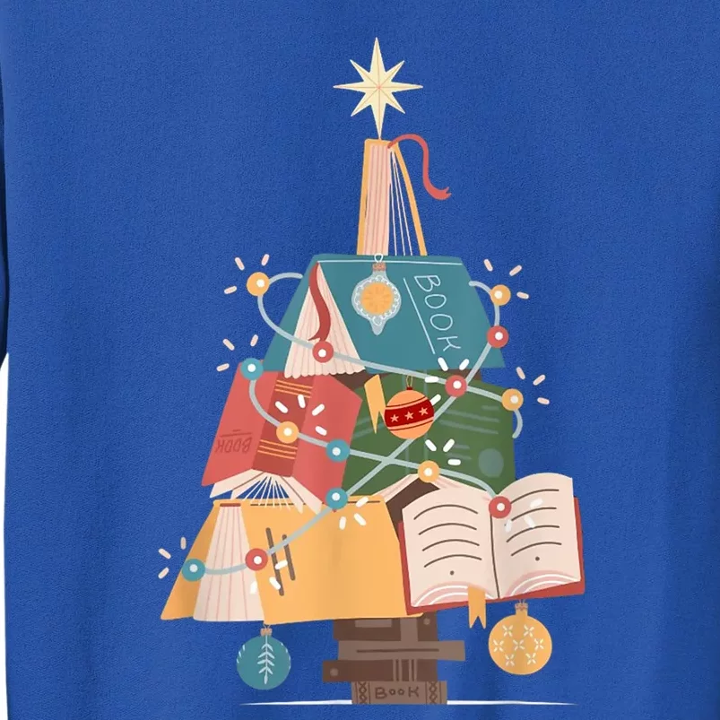 Christmas Book Tree Funny Gift Funny Gift Sweatshirt