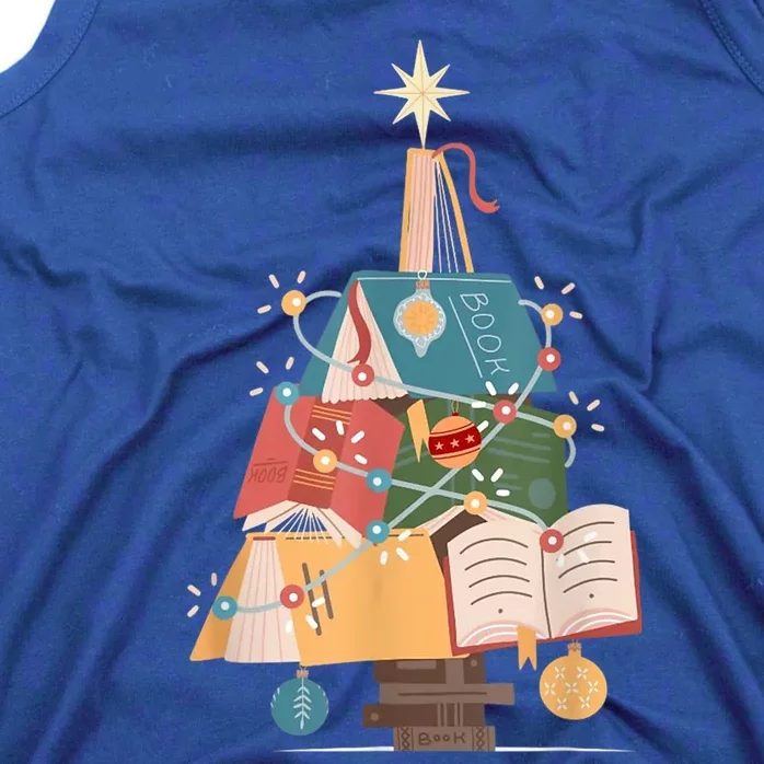 Christmas Book Tree Funny Gift Funny Gift Tank Top