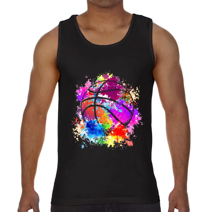 color Basketball Teenagers Baller Dunking Comfort Colors® Tank Top