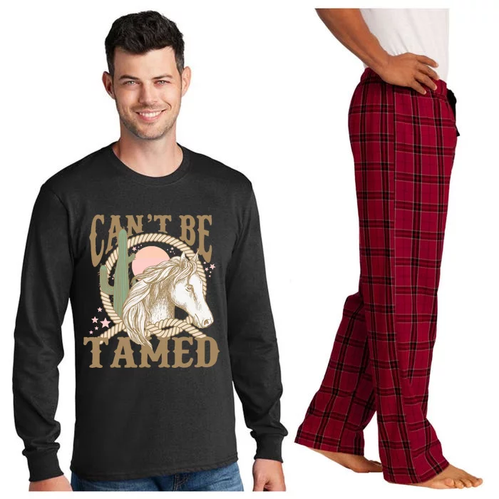 CanT Be Tamed Western Baby Long Sleeve Pajama Set