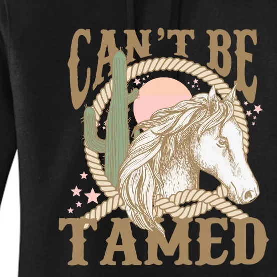 CanT Be Tamed Western Baby Women's Pullover Hoodie