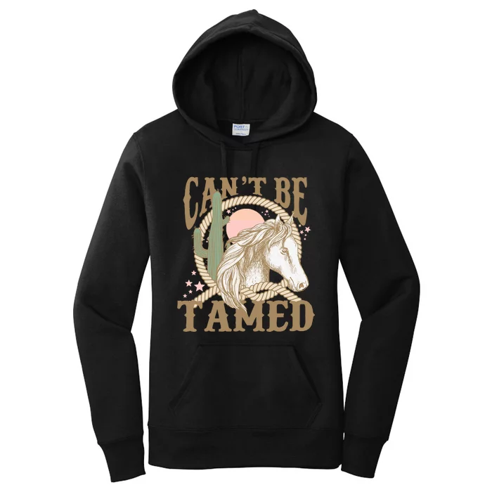 CanT Be Tamed Western Baby Women's Pullover Hoodie