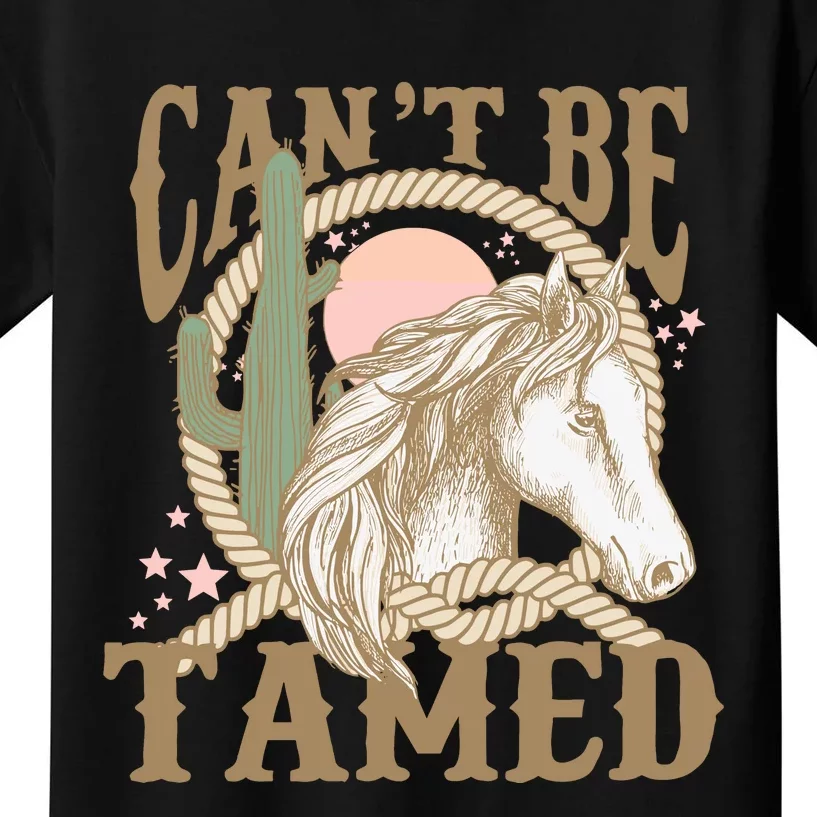 CanT Be Tamed Western Baby Kids T-Shirt