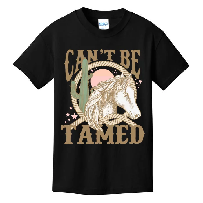 CanT Be Tamed Western Baby Kids T-Shirt