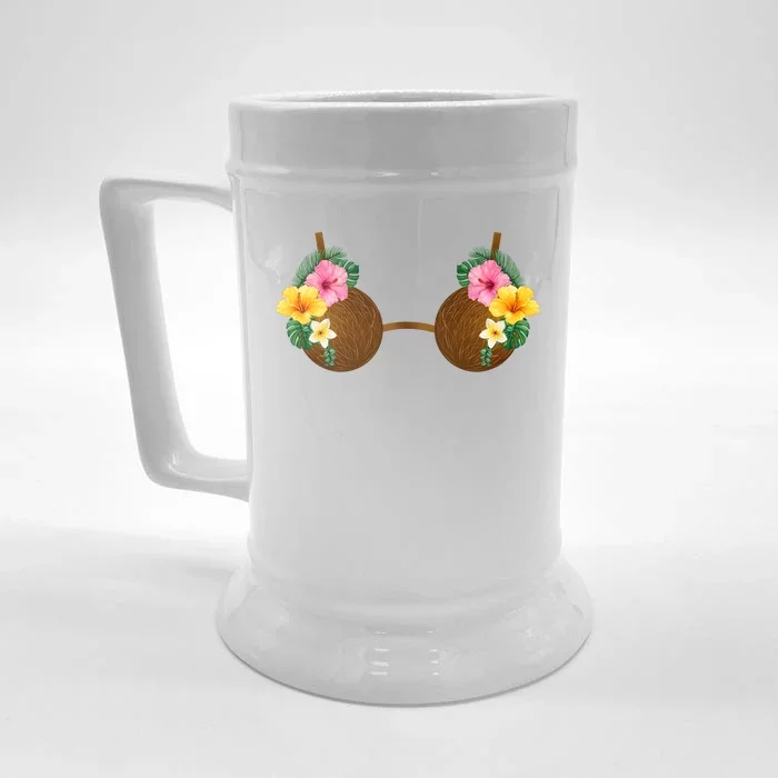 Coconut Bra Tiki Front & Back Beer Stein