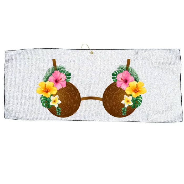 Coconut Bra Tiki Large Microfiber Waffle Golf Towel