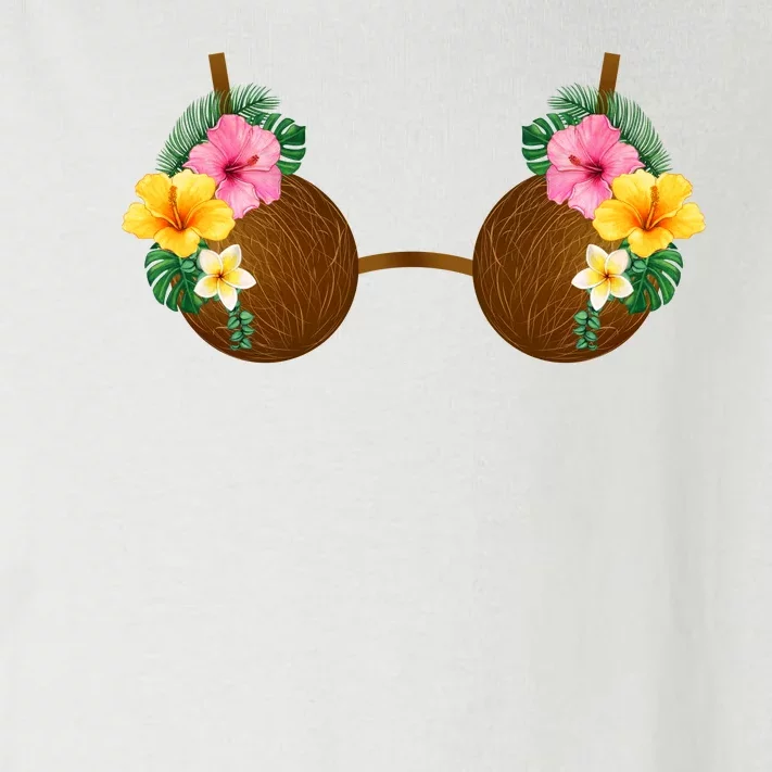 Coconut Bra Tiki Toddler Long Sleeve Shirt