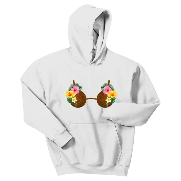 Coconut Bra Tiki Kids Hoodie