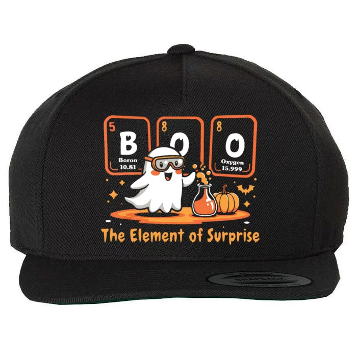 Chemistry Boo The Element Of Surprise Cute Chemist Halloween Wool Snapback Cap