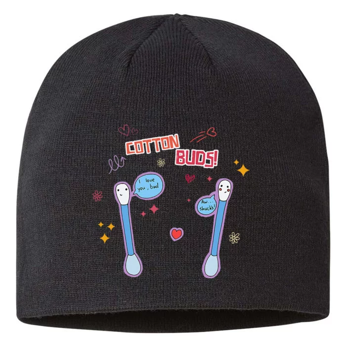 Cotton Buds! Trendy Saying Funny Quote 8 1/2in Sustainable Knit Beanie